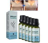 XIRUJNFD Breast Plumping Oil, Natural Herbal Bust Up Essential Oil, Bust Massage Oil, Eliminate Chest Wrinkle, Enlargement Lifting Bust Serum Oil Anti-Sagging (5pcs)