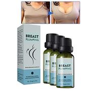 XIRUJNFD Breast Plumping Oil, Natural Herbal Bust Up Essential Oil, Bust Massage Oil, Eliminate Chest Wrinkle, Enlargement Lifting Bust Serum Oil Anti-Sagging (3pcs)