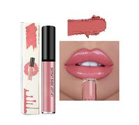 XIRUJNFD Crema Textura Labial Resistente al Agua, Brillo de Labios Hidratante de Larga Duración, Voluminizador Líquido (4)