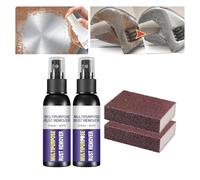 XIRUJNFD Multipurpose Rust Remover Spray, Car Tire Wheel Rust Removal Spray, Iron Powder Remover Spray, Rust Remover Spray for Metal, Car Rust Removal Spray (50ml,2)