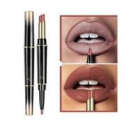 XIRUJNFD Set de Labial y Delineador de Larga Duración, 16 Colores, Doble Punta, Mate, Resistente al Agua 24 Horas (#3)