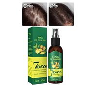 XIRUJNFD Shouga Kingu Aceite para el Crecimiento del Cabello, King of Ginger 7 Days, Anti-Caída Capilar, Sin Fragancias, Amarillo, Unisex-Adultos
