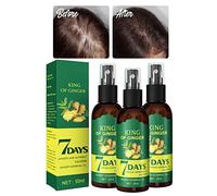XIRUJNFD Shouga Kingu Hair Growth Oil, King of Ginger 7 Days Hair Growth, Shougagro Japanese Hair Growth Spray, Ginger Oil For Hair Growth, Anti-Hair Loss Oil (3Pcs)