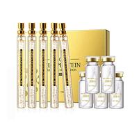 XIRUJNFD Soluble Protein Thread and Nano Gold Essence Combination, Korean Protein Thread Lifting Set, Korean Essence Absorbable Collagen Thread for Face Lift (1Set+5Pcs)