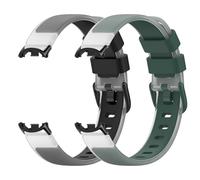 Xisair 2 Correas de Silicona Compatible con Xiaomi Smart Band 10/9 / 8 Cómodo, Resistente al Agua Deportivo Correa de Reemplazo para Miband 8/9/10, Hombres y Mujeres