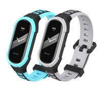 Xisair 2 Piezas de Correas Compatibles con Xiaomi Mi Band 8 Correas de Silicona para Mi Band 8 Correas de Reloj Pulseras Deportivas de Repuesto Pulseras Adecuadas para Xiaomi Smart Band 8