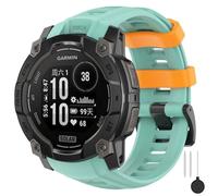 Xisair Correa de Silicona Compatible con Garmin Instinct 3 SOLAR 45mm/Instinct 3 AMOLED 45mm, Pulsera Deportiva Impermeable Transpirable y Resistente al Sudor, Bandas de Repuesto Cómoda y Moderna