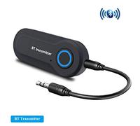 XISEDOTransmisor Bluetooth, 3.5mm Audio Estéreo Portátil Transmisor Inalámbrico Bluetooth para TV, iPod, MP3 / MP4, Fuente de Alimentación USB, Plug and Play