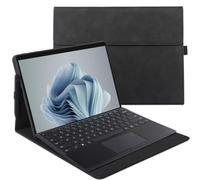 xisiciao Funda Protectora para Microsoft Surface Pro 9 con Carcasa Suave de TPU Compatible con Cubierta de Teclado diseño de disipación de Calor Ultrafina y Ligera (Negro)