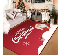 Xisnuient Alfombra De Navidad Alfombra áRbol De Papá Noel Copo De Nieve Alfombras De Juego para NiñOs Area Rug para Juegos De NiñOs Carpet para Sala Dormitorio Cocina DecoracióN (Colour 4,120x160 cm)
