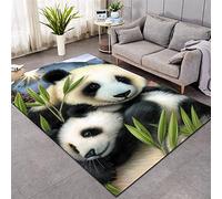 Xisnuient Alfombra de Sala de Estar 3D Animal Gato Perro Panda Selva Tigre Mono Patrón Chico Adolescente Chica Decoración del Dormitorio Alfombra Antideslizante de Juego Infantil (Multi 1,160x200 cm)