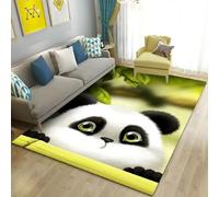 Xisnuient Alfombra Felpa Panda Impresión 3D Suave Antideslizante Lavable Gaming Dormitorio Salón Pasillo Estudio Decoración Hogar Moderna (Color 3,120x180cm)