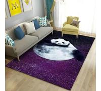 Xisnuient Alfombra Felpa Panda Impresión 3D Suave Antideslizante Lavable Gaming Dormitorio Salón Pasillo Estudio Decoración Hogar Moderna (Color 4,120x160cm)