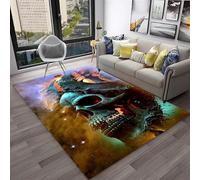 Xisnuient Alfombras De Juego 3D De Estilo Pirata Barco Fantasma, Alfombras Decorativas para Salas De Adolescentes Y Niños, Carpet Visual Barco Marítimo Cool para Sala De Estar (Color 5,100x150cm)