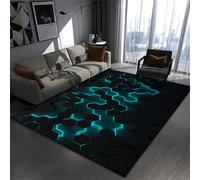 Xisnuient Alfombras De Juego, 3D Visual Cool Line Light Style Alfombra Decorativa, Suelo Esencial para Adolescentes Y Sala Estar Los Niños, Adecuado El Dormitorio E-Sports Rugs (Colour 8,120x180cm)