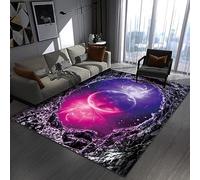 Xisnuient Alfombras Efecto Visual 3D Estilo Universo Estrellado, Alfombras Decorativas para Dormitorios De Adolescentes Y Niños, Carpet para Sala De Estar, Habitaciones De Niños (Color 5,160x200cm)
