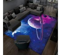 Xisnuient Alfombras Efecto Visual 3D Estilo Universo Estrellado, Alfombras Decorativas para Dormitorios De Adolescentes Y Niños, Carpet para Sala De Estar, Habitaciones De Niños (Color 4,140x200cm)