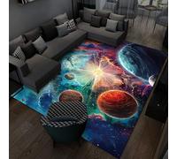 Xisnuient Alfombras Efecto Visual 3D Estilo Universo Estrellado, Alfombras Decorativas para Dormitorios De Adolescentes Y Niños, Carpet para Sala De Estar, Habitaciones De Niños (Color 6,100x120cm)