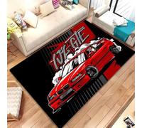 Xisnuient Gaming Alfombra Habitación Adolescente Niño, Clásico Auto Grafiti de Coches Carreras Geniales Suave y Antideslizante Alfombra para Dormitorio y Zona de Juegos Decorativa, 50x80 cm, Color 6