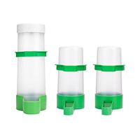 XISTEST Comedero y Bebedero para Pájaros - 2 Dispensadores de Agua (60ml) y 1 Dispensador de Comida (150ml) para Jaula de Loro, Periquitos, Agapornis, Cacatúa