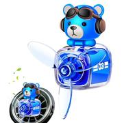 Xistuoz Ambientador de ventilación de coche | Ambientador de ventilación de hélice giratoria de oso | Accesorios automotrices, adorno de aromaterapia, fragancia de perfume de larga duración para una