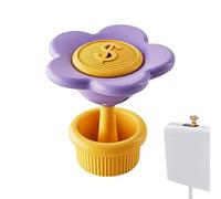 Xistuoz Botón de presión de inodoro - Reemplazo de botón de descarga de inodoro - Herramienta de asistencia de descarga de tanque de agua en forma de flor para hospital, hogar, baño público