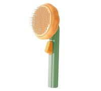 Xistuoz Cepillo para perros | Cepillo de aseo para perros que se desprenden, desenreda, masaje, peine para mascotas, removedor de pelo autolimpiante para cachorros, hogar y gatos de pelo largo