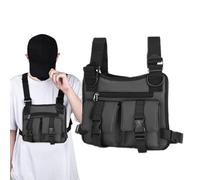 Xistuoz Chaleco con peso para caminar, bolsa de pecho ligera y ajustable, moda para hombre, para fitness, hidratación, deportes, viajes, senderismo, ciclismo de montaña, ciclismo, caminata