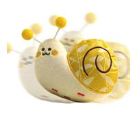 Xistuoz Juguetes de Peluche para Perros | Juguete Interactivo de Rompecabezas para Perros, Herramienta de Juego para Mascotas, de Caracol para Limpieza de Dientes, Suministros para Masticar