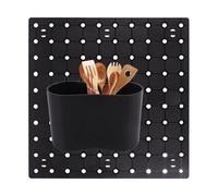 Xistuoz Organizador de pared con tablero de clavijas, paneles de tablero de clavijas, almacenamiento modular que ahorra espacio, exhibición de adornos para el hogar, cocina, garaje, almacén
