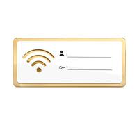 Xistuoz Señal de contraseña WiFi para el hogar, letrero acrílico WiFi para pared, resistente al desgaste, decoración del hogar de alta transparencia para apartamento, dormitorio, sala de negocios