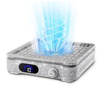 XISZMOG Colector de polvo de uñas, potente colector de polvo de succión para tecnología de uñas con 10 niveles de velocidad, ventilador de uñas de bajo ruido, colector de polvo para salón profesional