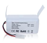 XITAIAN 14.4V 51.84Wh 3600mAh Batería de Repuesto Compatible con Xiaomi Mi G1 MJSTG1, para MC-WRC53, Phicomm X3, Puppy R30/R30 Pro/R35, FLYCO FC9601/FC9602 Robot Vacuum Cleaner