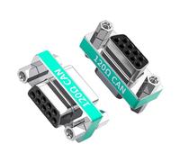 XITEA 2 adaptadores de perfil delgado DB9pin con resistencia de 120Ω para integridad de transmisión de bus CAN y adaptador macho/hembra de comunicación