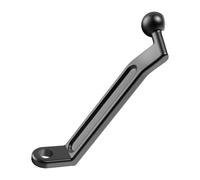 XITEA Adaptador de montaje de cabeza de bola de 17 mm, soporte de base de teléfono de navegación para motocicleta, extensor de visión trasera, soporte de aluminio para teléfono
