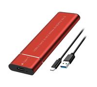 XITEA Caja de disco sólido USB, caja de aluminio USB 3.2 de 10 Gbps, conexión tipo C para almacenamiento de datos y trabajo creativo