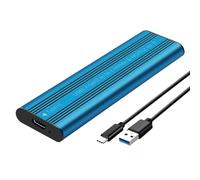 XITEA Caja de disco sólido USB, caja de aluminio USB 3.2 de 10 Gbps, conexión tipo C para almacenamiento de datos y trabajo creativo