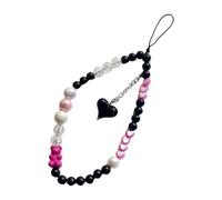 XITEA Colgante de cadena para teléfono con forma de corazón único con estilos elegantes y fresa para los amantes, as show, Resina