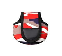 XITEA Funda protectora de neopreno grueso para carretes de cebo - Bolsas de pesca portátiles, rojo brillante, Talla única