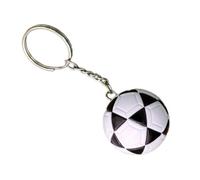 XITEA Llavero de piel sintética resistente con diseño de fútbol, decoración portátil para fanáticos y accesorios elegantes, Fútbol de cinco estrellas, Talla única