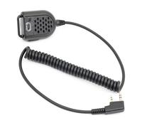 XITEA Micrófono con altavoz de 2 pines con puerto de auriculares para UV5R 888S, comunicaciones privadas, personal de seguridad, trabajadores de la construcción