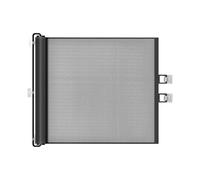 XITEA Rejilla extensible para mascotas sin taladrar, 110 cm, ancho ajustable, barrera para perros, gatos, valla de seguridad para marcos de puerta, escaleras, barrera blanca moderna para mascotas
