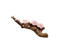 XITEA Soporte de cerámica para bolígrafos, diseño de flores, para decoración de caligrafía, pisapapeles, soporte para pinceles de caligrafía para escritura de pareja antitética, soporte de pinceles de