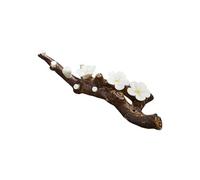 XITEA Soporte de cerámica para bolígrafos, diseño de flores, para decoración de caligrafía, pisapapeles, soporte para pinceles de caligrafía para escritura de pareja antitética, soporte de pinceles de