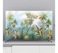 xitoio Cubierta antipolvo elástica para TV todo incluido, protector de pantalla a prueba de polvo para pantallas de televisor/PC de 32 a 80 pulgadas (plantas tropicales, 37-39 pulgadas)
