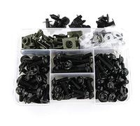 Xitomer Kit de tornillos de carenado universales para SV650 GSXR1000 GSXR750, CBR600RR, XSR700 MT07, Ninja650/ZX-6R/ZX-14, RSV4 (negro)
