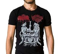XIU CHUAN Men's Archgoat Satanic Warmaster Lux Satanae 13 Hymns of Finnish Devil Worship T-Shirt Size M