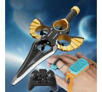 XIUCAI Aeroplano RC Espada Voladora con Piloto Automático, Control de Acrobacias 3 Velocidades, Modos Ola/Control, Regalo Avión Ligero para Adolescentes y Adultos,Oro