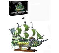XIUCAI Bloques de Construcción Barco Fantasma Fosforescente, Kit de Modelo 2024 Piezas para Adultos Coleccionistas Regalo Creativo Stem Decoración Hogar Navidad Cumpleaños,Ghost Ship