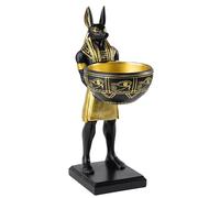 XIUCAI Estatuilla Antiguo Egipto Anubis, Adorno Decorativo de Resina de 25 cm, Organizador de Escritorio Hogar Oficina con Almacenamiento,Anubis